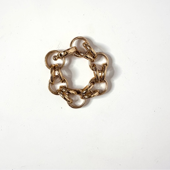 VITA FEDE Anneli bracelet Gold plated $650 chain links chunky statement Italy - Picture 5 of 8